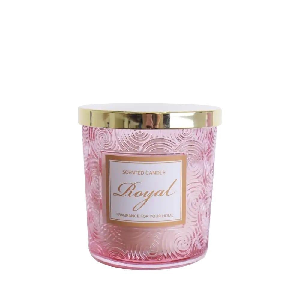 CANDELA VETRO 10CM CIPRIA CON SCATOLA